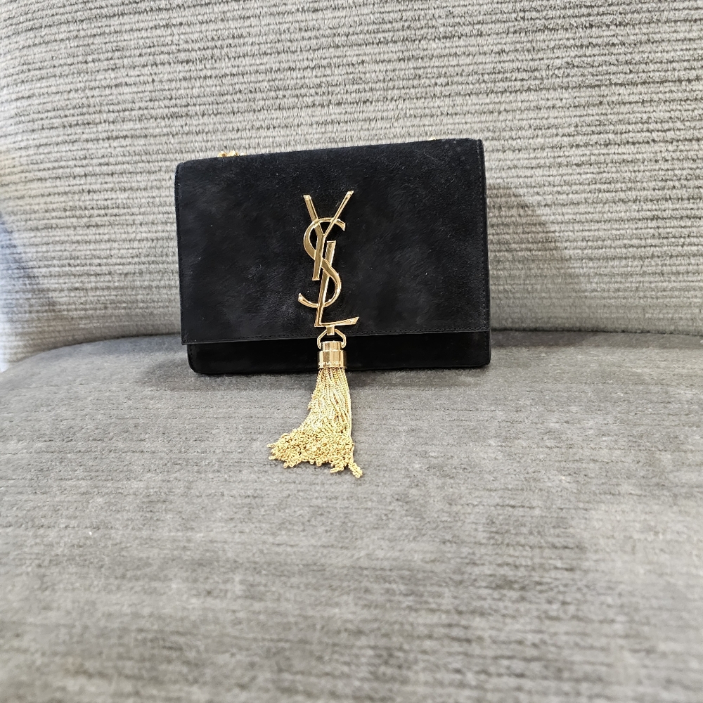 Yves Saint Laurent (YSL) Small Suede Kate Bag